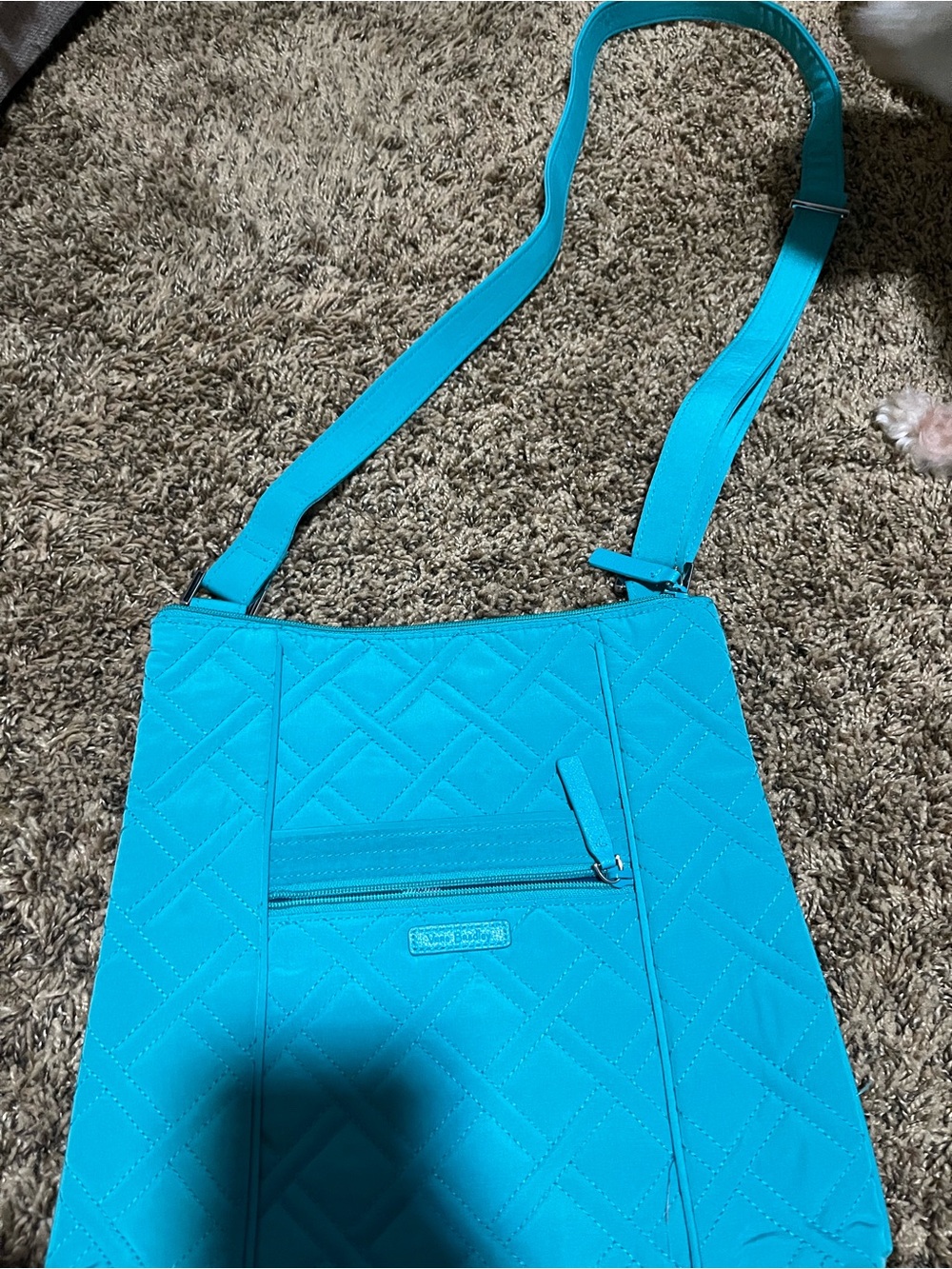 Vera Bradley Quilted Crossbody Bag in Teal